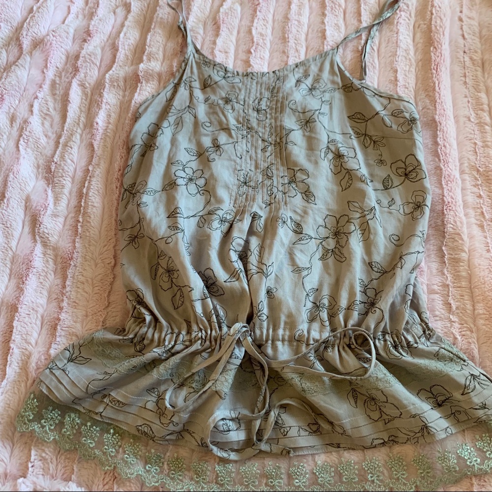 Floral spaghetti strap